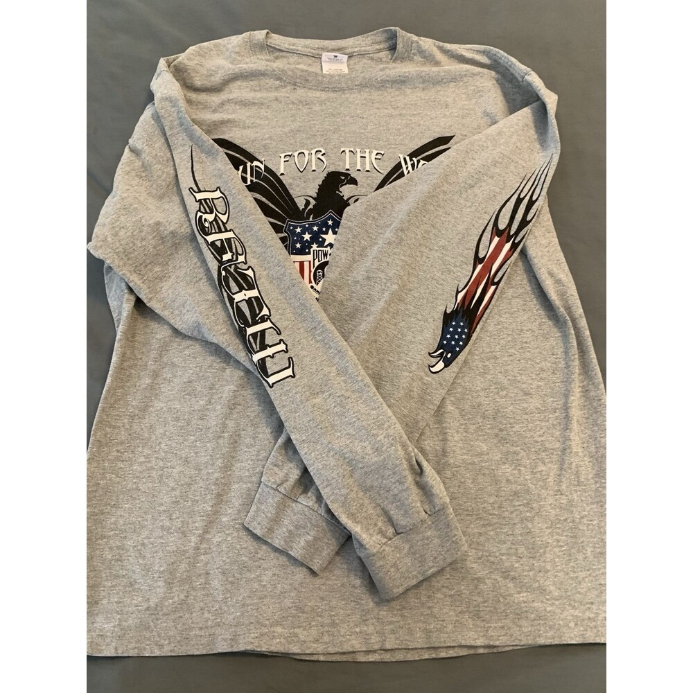 RFTW Run for the Wall CA to DC POW MIA XL Long Sleeve  T-Shirt Biker‎ Military - Picture 7 of 9